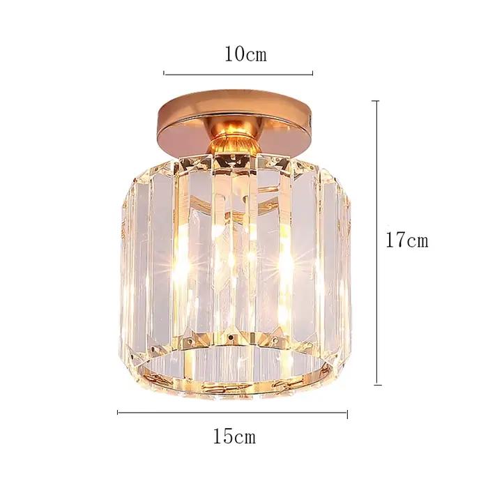 Plafonnier Led suspendu en cristal au design moderne, éclairage d'intérieur, luminaire décoratif de 