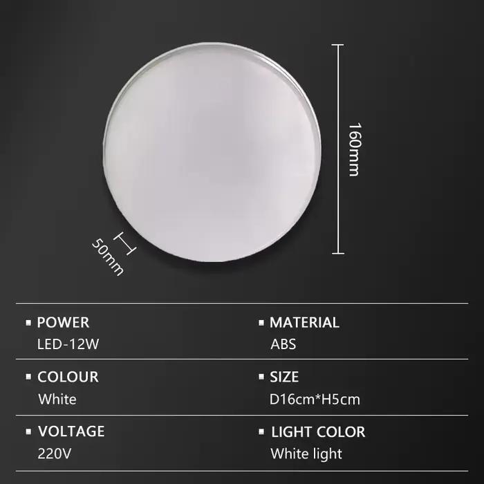 Salle de bain moderne LED plafonnier éclairage extérieur rond IP65 étanche chambre allée balcon porc