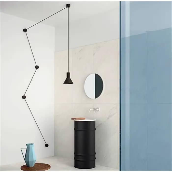Crochet de câble de suspension, crochet de câble en aluminium pour lustre, plafonniers suspendus, lu
