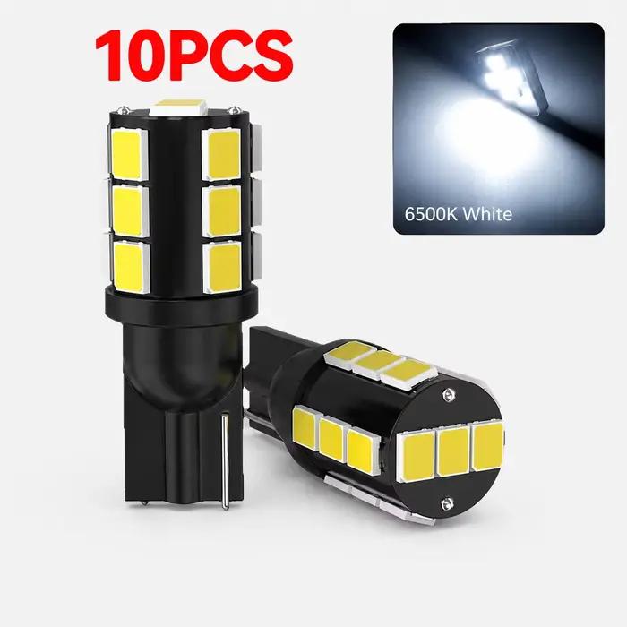 Ampoule LED T10 W5W 194 168, feu de signalisation LED Canbus 6000K, feux de recul latéraux pour voit