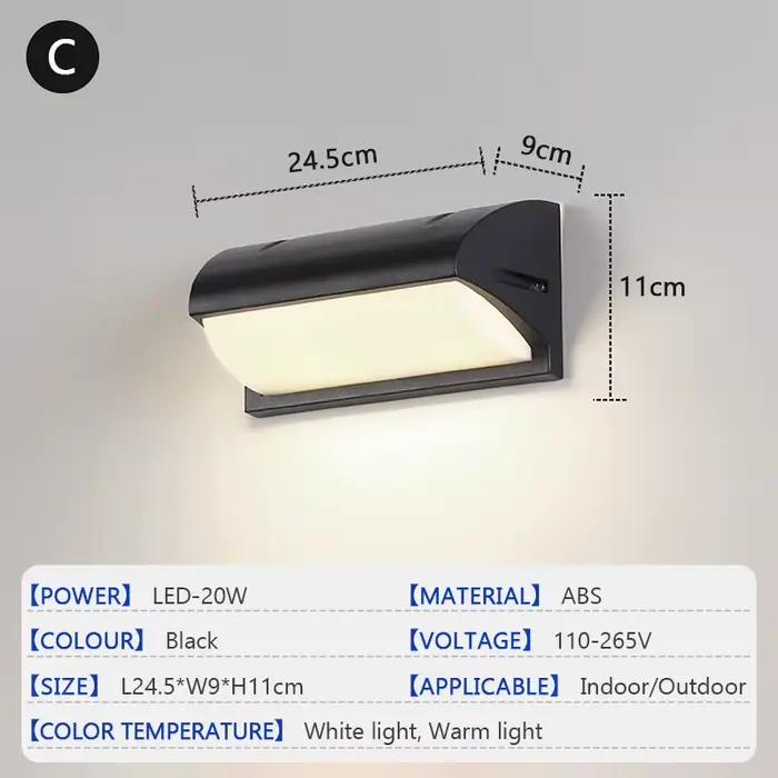 LED applique extérieure IP65 étanche Radar capteur de mouvement applique porche balcon cour lumière 