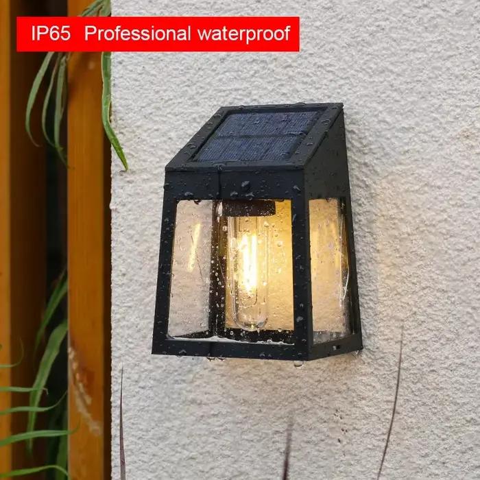 Applique murale solaire extérieure étanche lumière du soleil voie clôture lampe cour lumineuse mur r