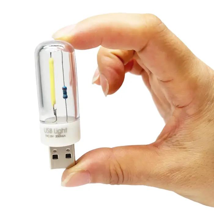 Mini lampe de Camping LED 5V veilleuse LED USB Filament éclairage Portable lampe USB charge trésor o