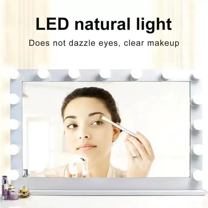 Ampoules LED USB pour miroir de maquillage, lampe de table à intensité variable, lumières de vanité,