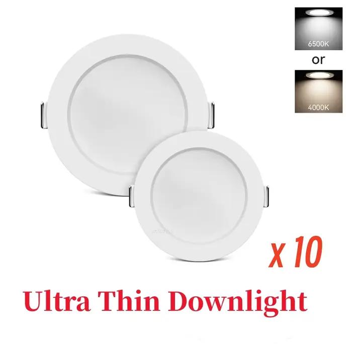 10 pcs/Lot LED Downlight 5 W 7 W 9 W 12 W 20 W 220 V encastré plafonnier rond panneau LED lumières p