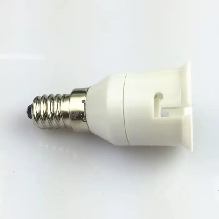 Support de lampe Led blanc E14 à B22, convertisseur de douille d'ampoule à vis, Bases de lampe à éco