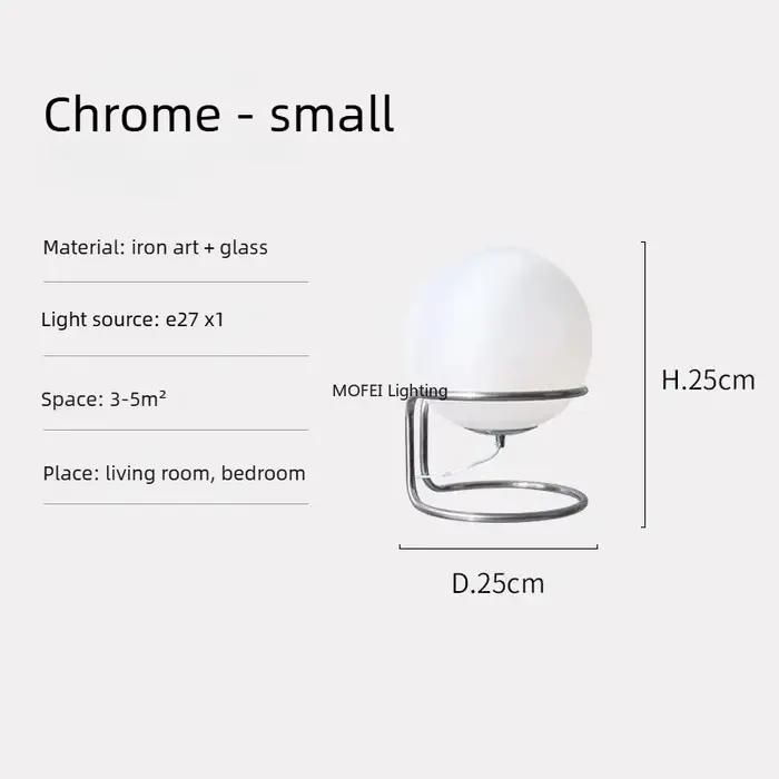 Lampe de table en verre blanc style Bauhaus minimaliste, décoration nordique pour la maison, lampe d