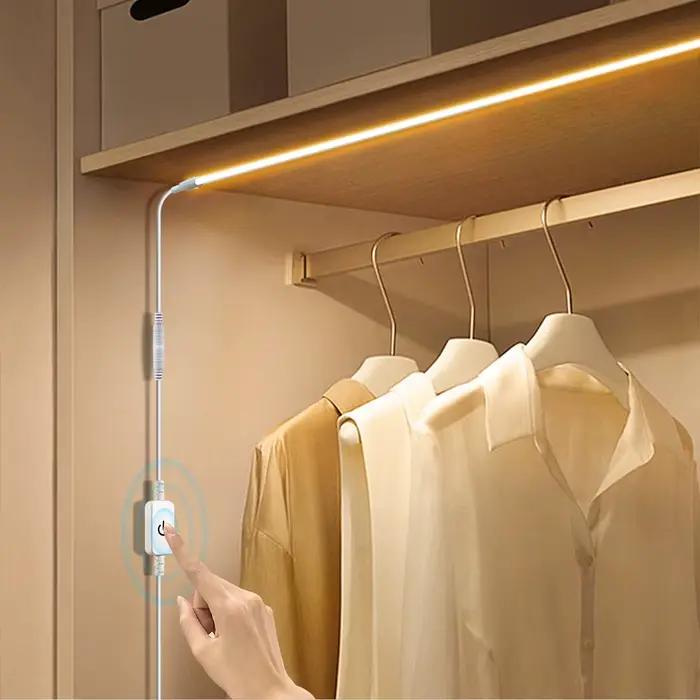 Bande LED COB USB 1m/2m/3m, 5V, néon, capteur tactile, interrupteur, bande Flexible étanche à intens