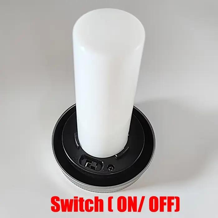 1 pièce Lampe solaire LED pour bocal Mason, effet flamme, lumière chaude, pour jardin extérieur, lan
