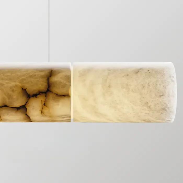 Moderne 120 cm marbre pendentif lumières linéaire cuisine île décor lampe pour salle à manger Table 