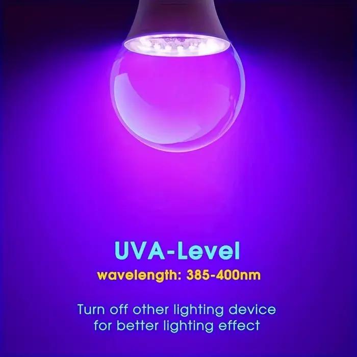 Ampoule LED violette 12W 15W AC 85-265V, couverture transparente violette, maison fantôme de fête, l