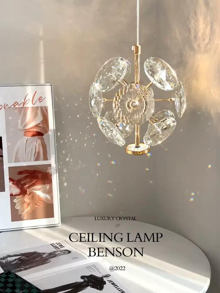 Moderne K9 pur cristal chevet petit lustre lumière luxe cristal applique couloir plafonnier barre dé