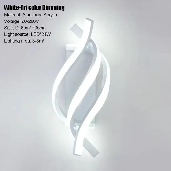 Applique Murale LED Moderne pour Décoration Intérieure, Chambre, Chevet, Couloir, Salon, Éclairage d
