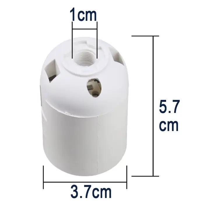 Noir blanc E14 E27 vis support de lampe Table sol lumière LED tête douille bureau lumière bougie amp