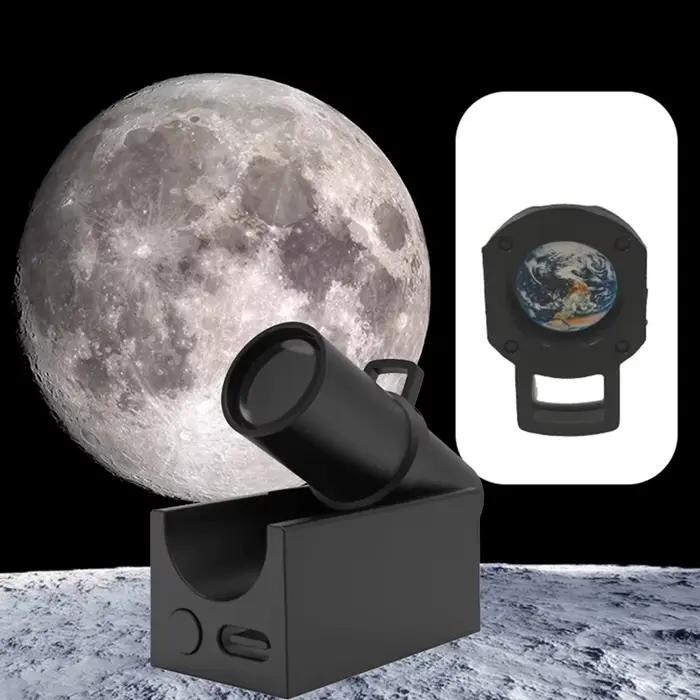 Lampe de Projection de lune, lune, terre, planète, veilleuse, lampe de Table pour chambre à coucher,