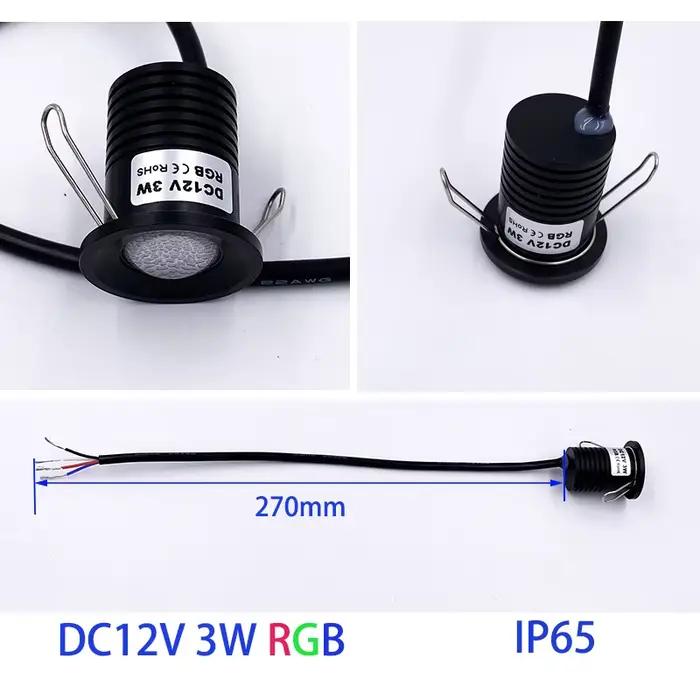 IP65 3W 12V Mini Spot Led RGB RGBW projecteur extérieur centre commercial hôtel KTV Dimmable chambre