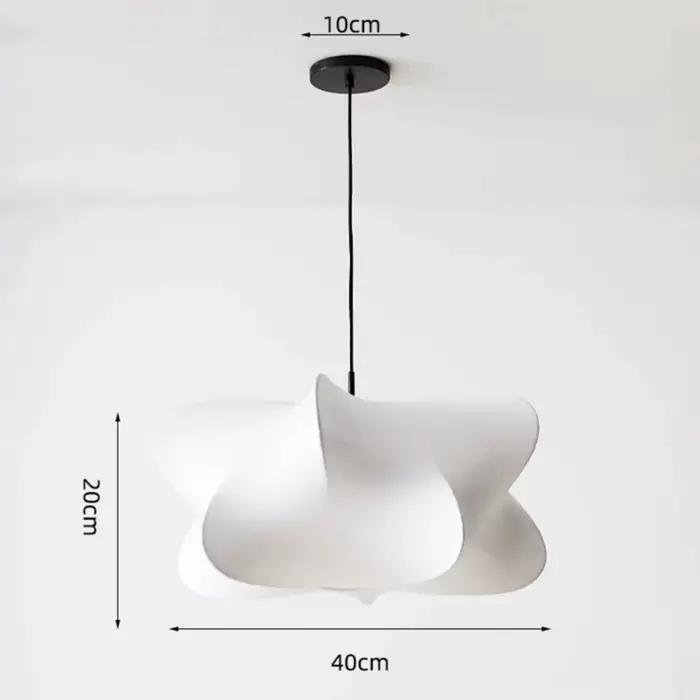 JOYINLED moderne tissu blanc lanterne plafonnier abat-jour en soie ferme plafonnier pour salon chamb