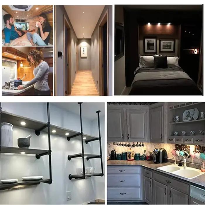 RGBW mince 3W projecteur Ultra-mince LED armoire Mini lampe 12V 24V bijoux affichage plafond intérie