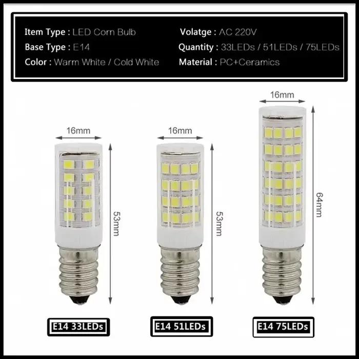 E14 LED ampoule lampe Mini maïs ampoule lumière 7W 9W 12W 15W AC 220V 230V 240V 2835 SMD 360 Angle d