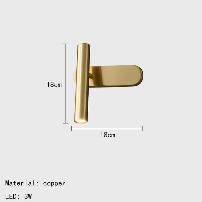 Applique Murale LED de Luxe en Cuivre Noir et Cuivre, Luminaire Décoratif d'Nik, Idéal pour une Cham