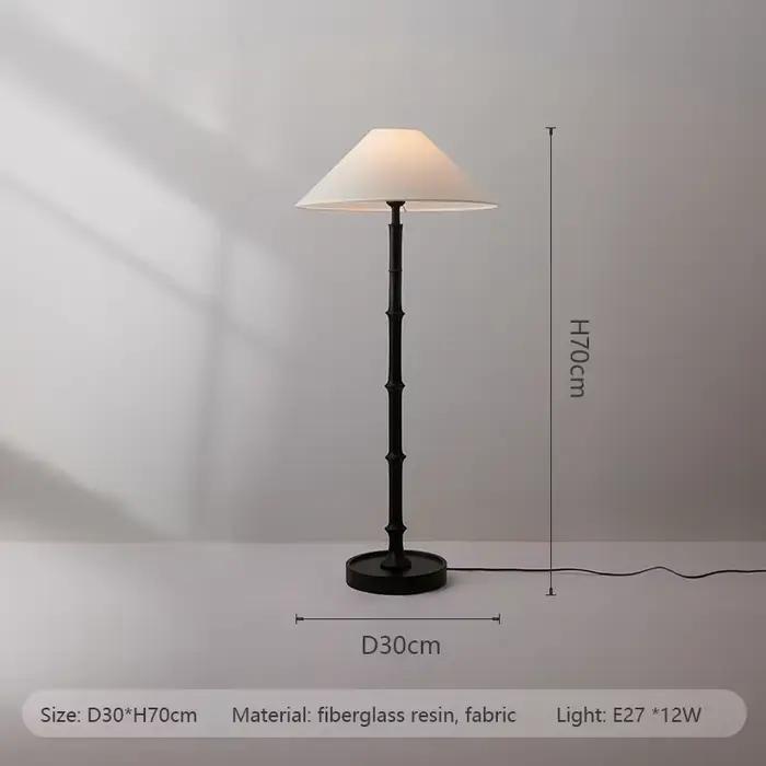 Lampadaire vintage Wabi-Sabi Style bambou lampadaires salon canapé côté lampe sur pied chambre cheve