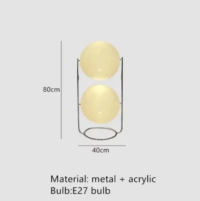 Lampadaire acrylique minimaliste moderne Style Antique boule ronde Chrome métal blanc lampadaire lam