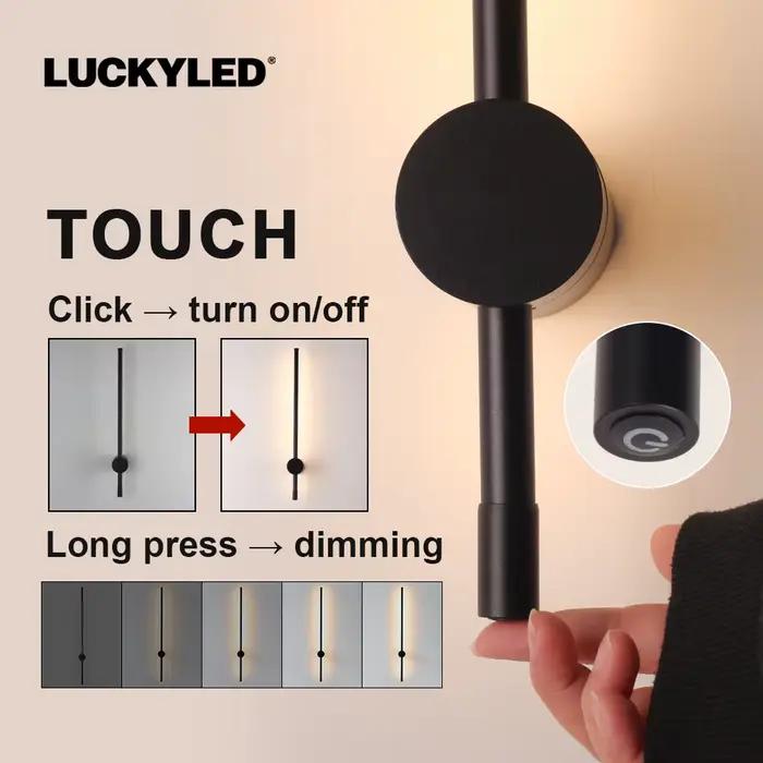 LUCKYLED moderne mur LED lumière AC85-290V longue applique applique 100 cm 120 cm intérieur applique