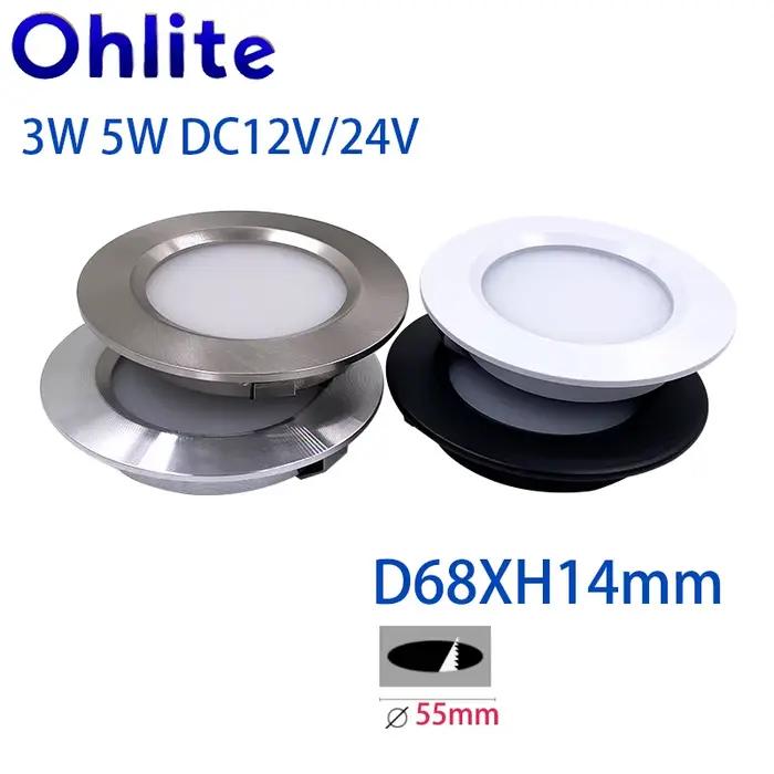 Mini Spot Lumineux LED Encastrable pour le Plafond, Éclairage d'Nik, Idéal pour une Cuisine ou un Ca