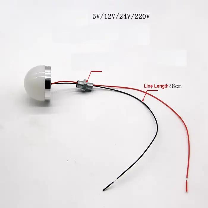 10 pièces DC5v 12v 24v AC220v petite Mini lampe ronde LED à bulles 9w 7w 5w 3w 77mm 58mm 43mm 35mm 3