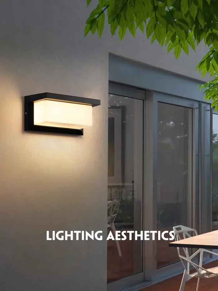 LED lumières extérieures étanche IP65 capteur de mouvement lumière applique murale AC85-265V porche 