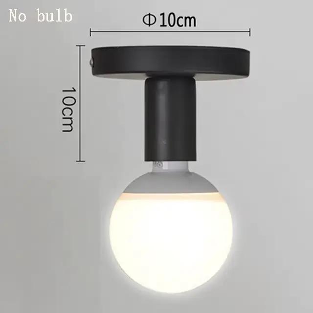 Base de lampe moderne noire E27, style nordique rétro en fer, décor pour salon, chambre à coucher, s