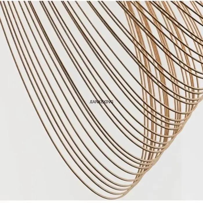 Lampes à suspension LED en bois de bouleau de design nordique moderne pour salons, escaliers, magasi