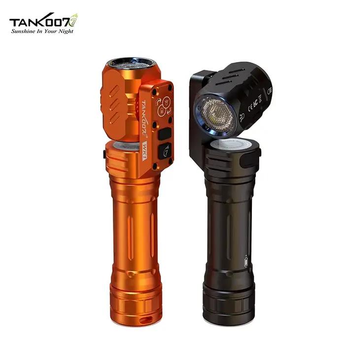 Lampe torche à tête rotative à double faisceau avec lumière d'entretien magnétique, lampe de travail
