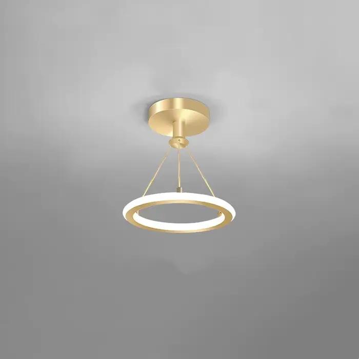 Moderne Led Suspension Éclairage Pour Salon Salle À Manger Chambre Plafond Lustre Or/Noir Décoration