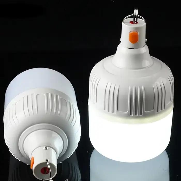USB Rechargeable Camping lumières lumière LED lanterne Portable ampoule de secours lampe haute puiss