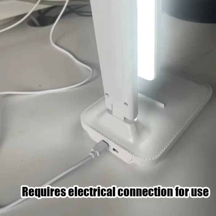 Lampe de bureau pliable à LED avec 3 commandes tactiles à gradation en continu, lampe de lecture, ve