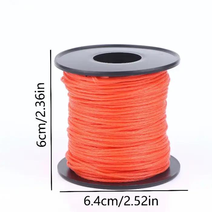 Fil de marquage rouge 50M/rouleau pour chantier, jardinage, artisanat, camping, escalade, cordes de 