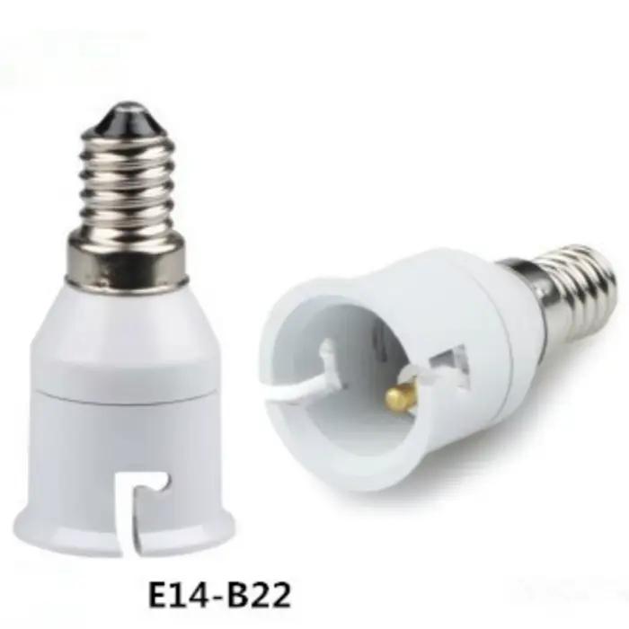 Support de lampe Led blanc E14 à B22, convertisseur de douille d'ampoule à vis, Bases de lampe à éco