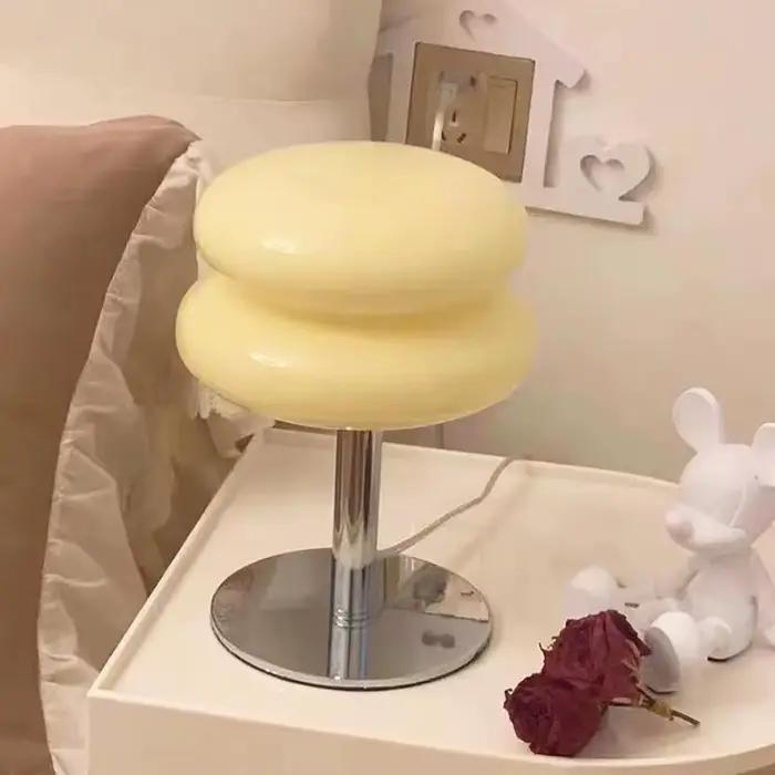Lampe de Table en verre Macaron, variateur trichromatique, lampes d'ambiance pour salon, Protection 