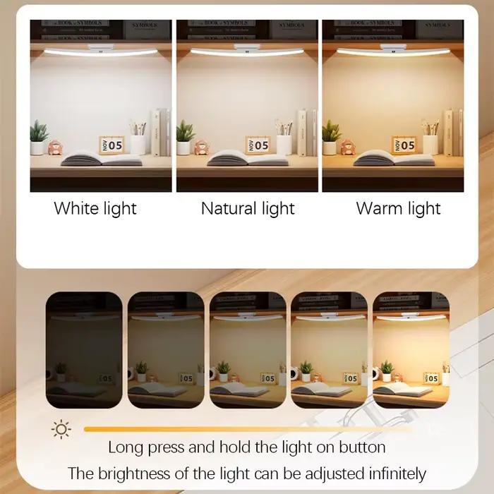 Lampe de bureau suspendue lampe de Table magnétique Led Usb Rechargeable gradation continue armoire 