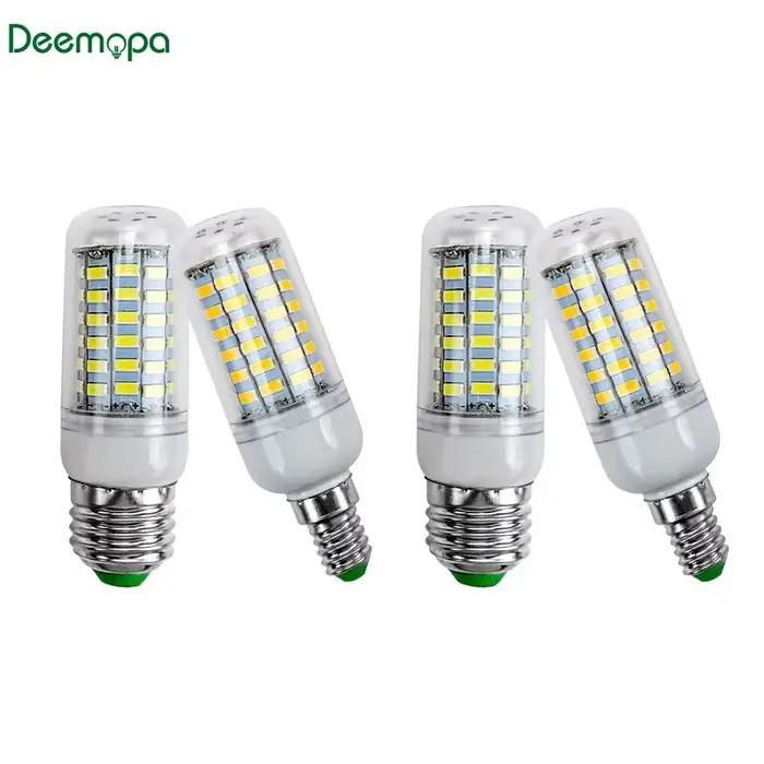 Lampe LED E27 E14 AC 220V 230V 5730SMD, ampoule LED en maïs 24 36 48 56 69 72LED, lustre, bougie, éc
