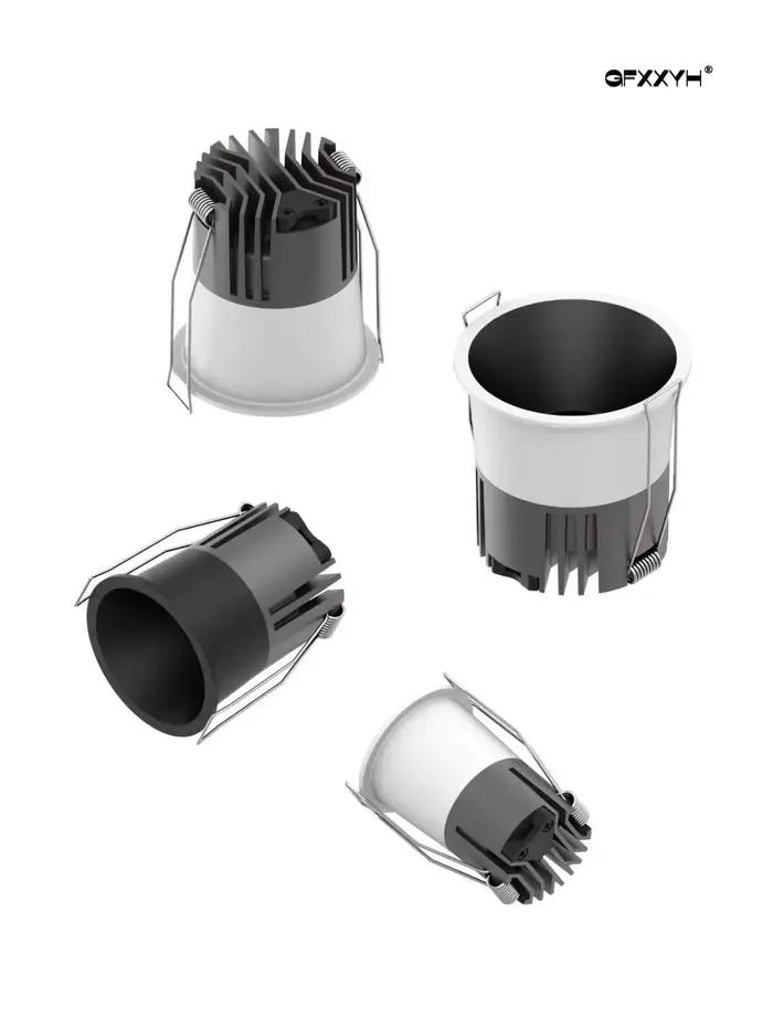 LED encastré spot minimaliste maison 5W 7W 8W 9W 12W 15W 110-220V allée couloir balcon anti-éblouiss