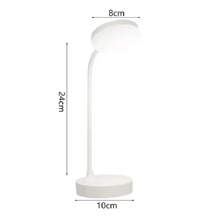 Lampe de Table prise USB lampe de bureau Rechargeable lit lecture livre veilleuse LED 3 Modes gradat