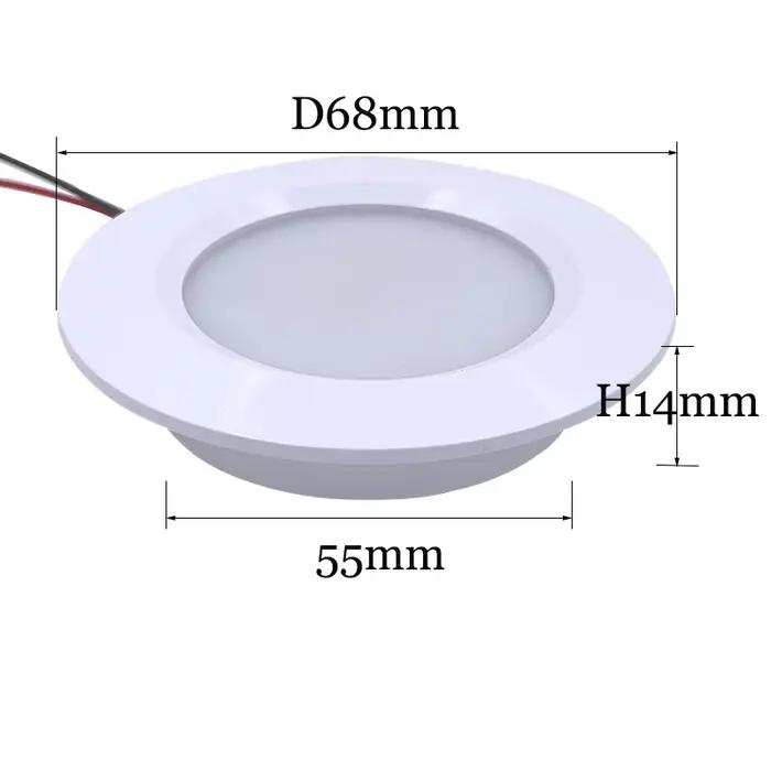 Mini Spot Lumineux LED Encastrable pour le Plafond, Éclairage d'Nik, Idéal pour une Cuisine ou un Ca