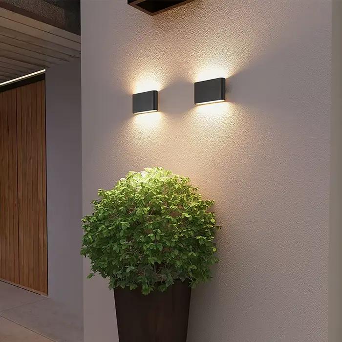 Applique murale nordique en aluminium, Style moderne, éclairage d'intérieur étanche IP65, éclairage 