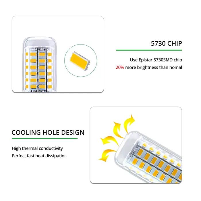 Ampoule LED épis de maïs AC 220V E14 E27 24 36 56 72 LED 5730SMD Lampada LED lustre domestique proje