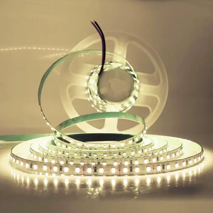 Bande lumineuse LED SMD2835 12V 24V 5M, lampe à ruban flexible, haute luminosité, 120 180 240LEDs/m,
