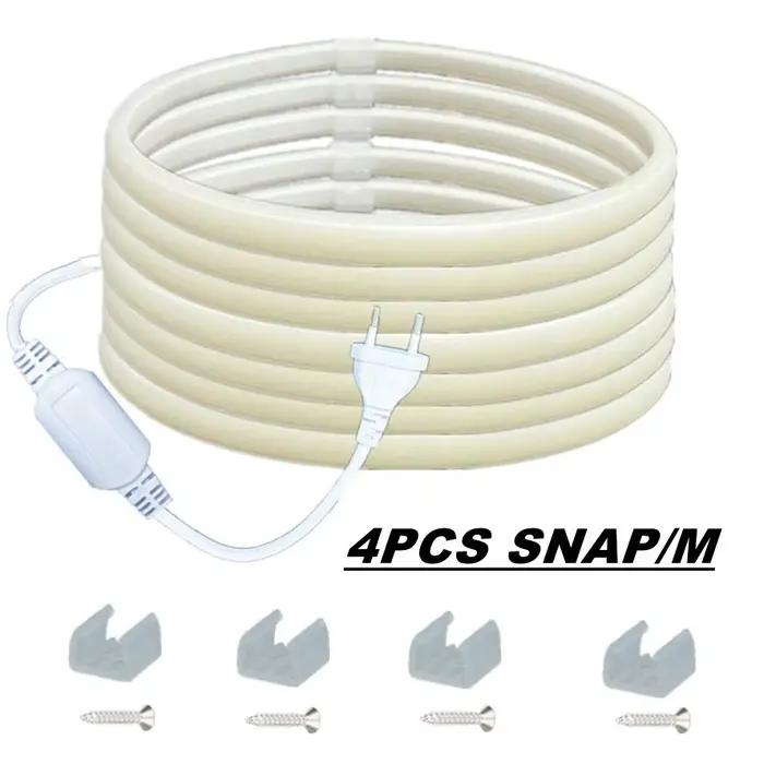 Bande lumineuse LED COB RA90, 1M-30M, 220V, Super brillante, 288 diodes/m, lampe extérieure Flexible