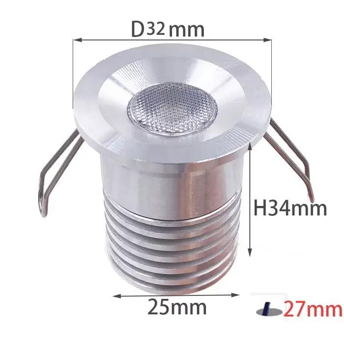 Mini projecteur Led à intensité variable 12V 24V 2W 3W, lumière extérieure étanche IP65, pour maison