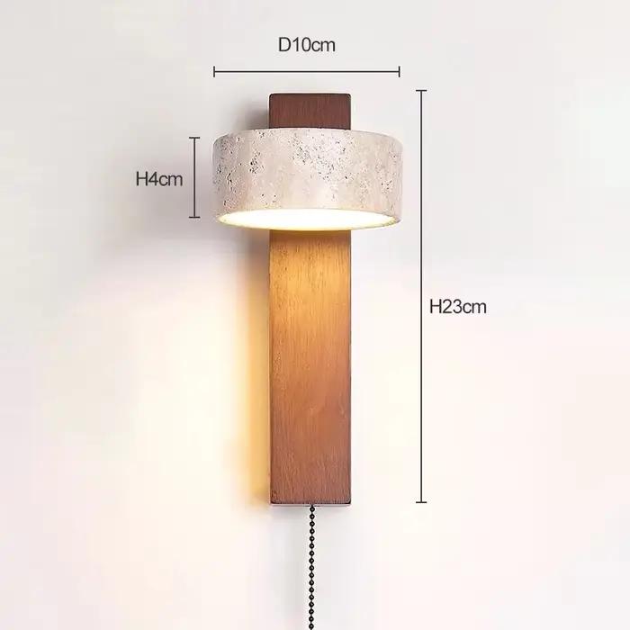 Applique murale pour tête de lit de chambre à coucher, avec interrupteur à fil de traction, peut tou